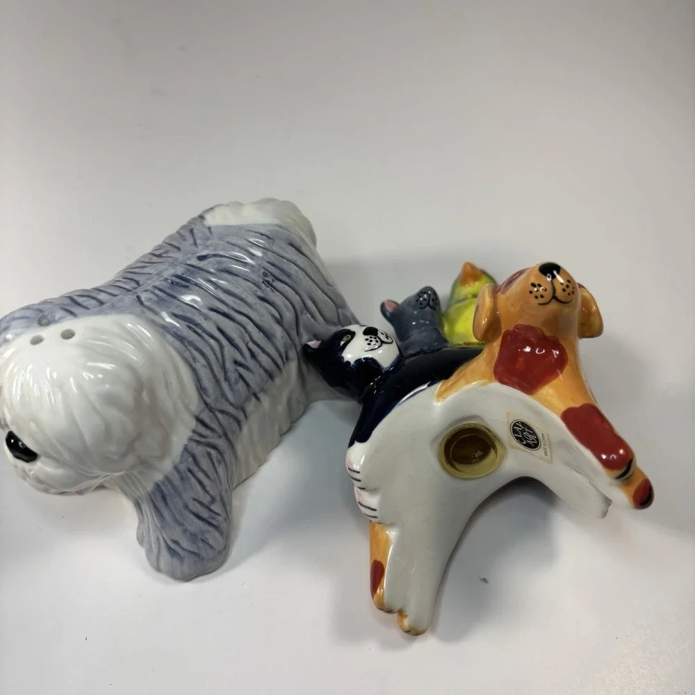 Clay Art Pet Shop Salt And Pepper Shakers